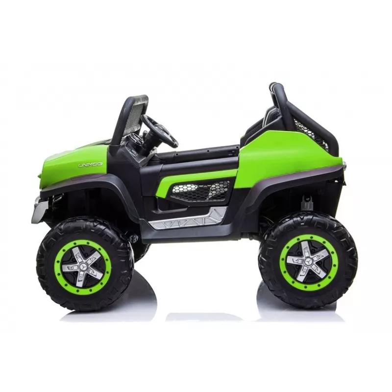 LEAN CARS Mercedes Unimog 12V Electric Ride-On Car Green