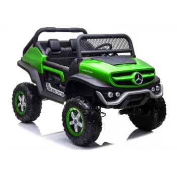 LEAN CARS Mercedes Unimog 12V Electric Ride-On Car Green