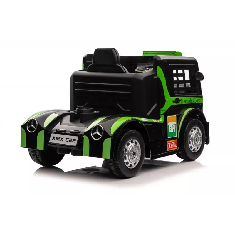 LEAN CARS Mercedes XMX622 Truck with Battery LED Lights Pilot Green