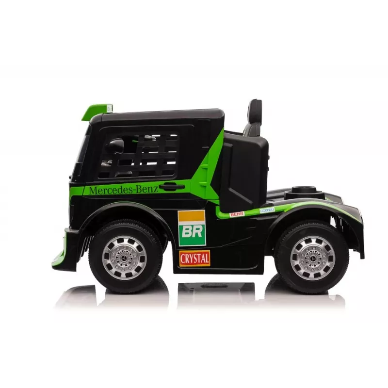 LEAN CARS Mercedes XMX622 Truck with Battery LED Lights Pilot Green