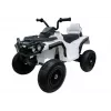 LEAN CARS Quad BDM0906 Electric Ride On Vehicle Pumped Wheels LED Lights MP3 White