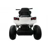 LEAN CARS Quad BDM0906 Electric Ride On Vehicle Pumped Wheels LED Lights MP3 White