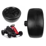 LEAN CARS Rear Wheel for Go Kart SX1968 - 250mm EVA Foam Replacement Wheel (Black)