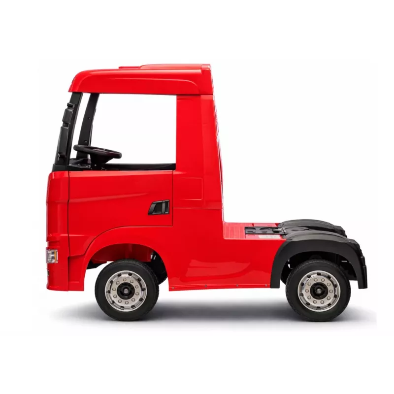 LEAN CARS Scania 500R HL698 12V Electric Ride-On Truck 4x4 Red Painted with Remote Control