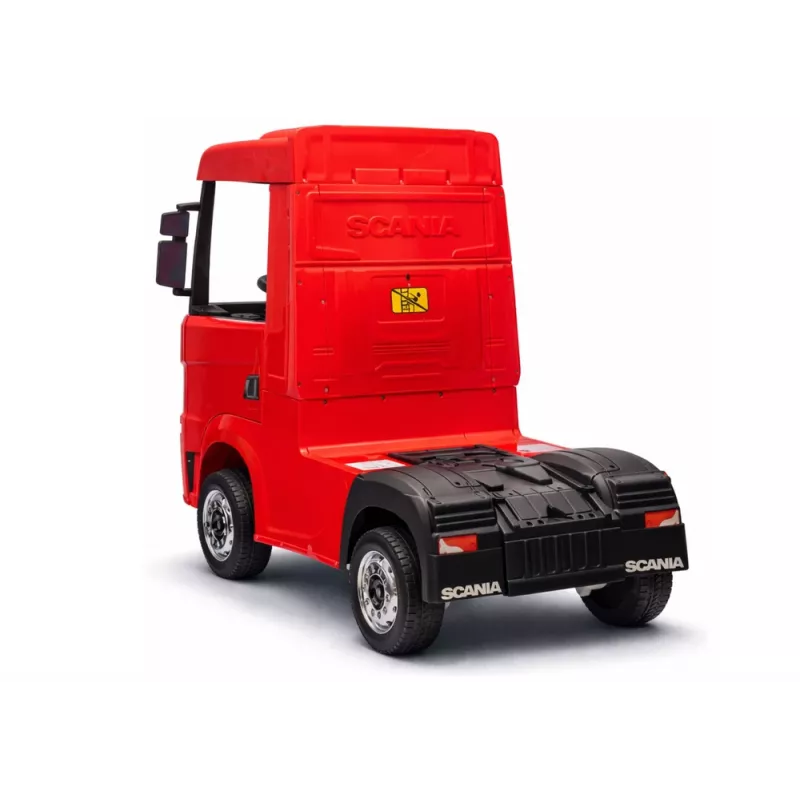 LEAN CARS Scania 500R HL698 12V Electric Ride-On Truck 4x4 Red Painted with Remote Control