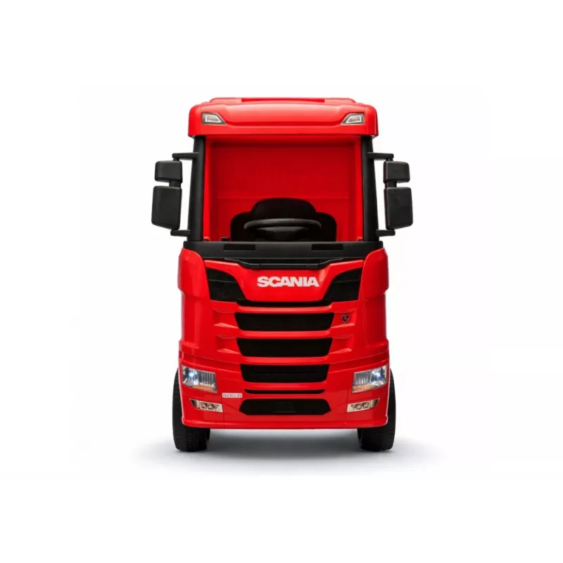 LEAN CARS Scania 500R HL698 12V Electric Ride-On Truck 4x4 Red Painted with Remote Control