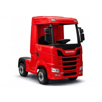 LEAN CARS Scania 500R HL698 12V Electric Ride-On Truck 4x4 Red Painted with Remote Control