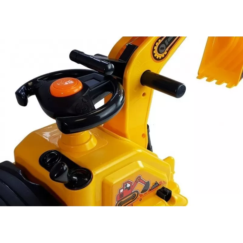 LEAN CARS Toddler Ride-on Excavator Movable Arm Potty 4814