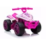 LEAN CARS TR1805 Electric Ride-On Quad White-Pink