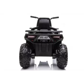 LEAN CARS XMX607 Electric Ride On Quad for Kids with LED Lights and MP3 - Black