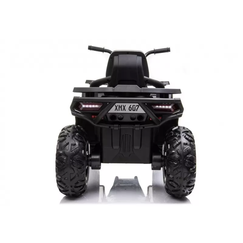 LEAN CARS XMX607 Electric Ride On Quad for Kids with LED Lights and MP3 - Black