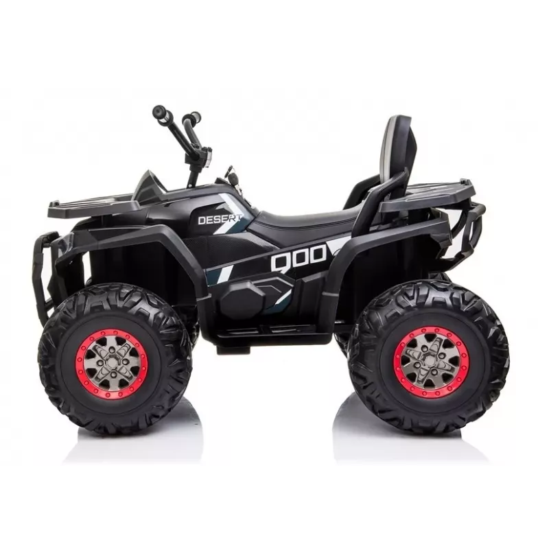 LEAN CARS XMX607 Electric Ride On Quad for Kids with LED Lights and MP3 - Black