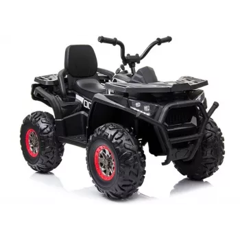 LEAN CARS XMX607 Electric Ride On Quad for Kids with LED Lights and MP3 - Black