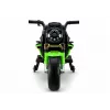LEAN CARS XW-07 Battery-Powered Motorbike with Illuminated LED Wheels Green