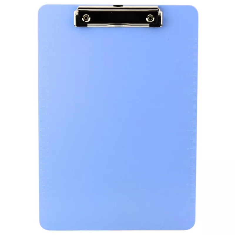LEAN Clipboard Board Writing Ruler A4 Plastic Blue