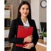 LEAN Clipboard with Metal Clip for Writing A4 Red