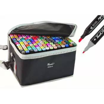 LEAN Double-Sided Marker Set – 168 Pieces, Alcohol-Based, Chisel & Fine Tips, Assorted Colours