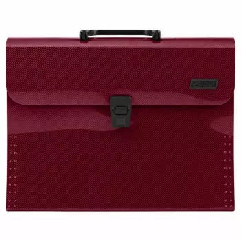 LEAN Folder Expanding File Folder 13 Compartments Burgundy A4
