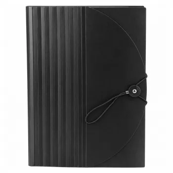 LEAN Folder Organizer for Documents, 25 Compartments, A4, Black