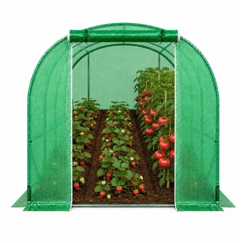 LEAN Garden Foil Tunnel Greenhouse PRO Frame 25MM 10x4x2M 40M²