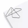 LEAN Metal Butterfly Cross Clips for Office Documents 64 mm 12 pcs