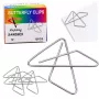 LEAN Metal Butterfly Cross Clips for Office Documents 64 mm 12 pcs