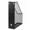 LEAN Metal Office Organizer Stand for Documents and Folders, Vertical, Black, A4