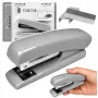 LEAN Metal Office Stapler Up to 25 Sheets 24/6 26/6 Staples Gray