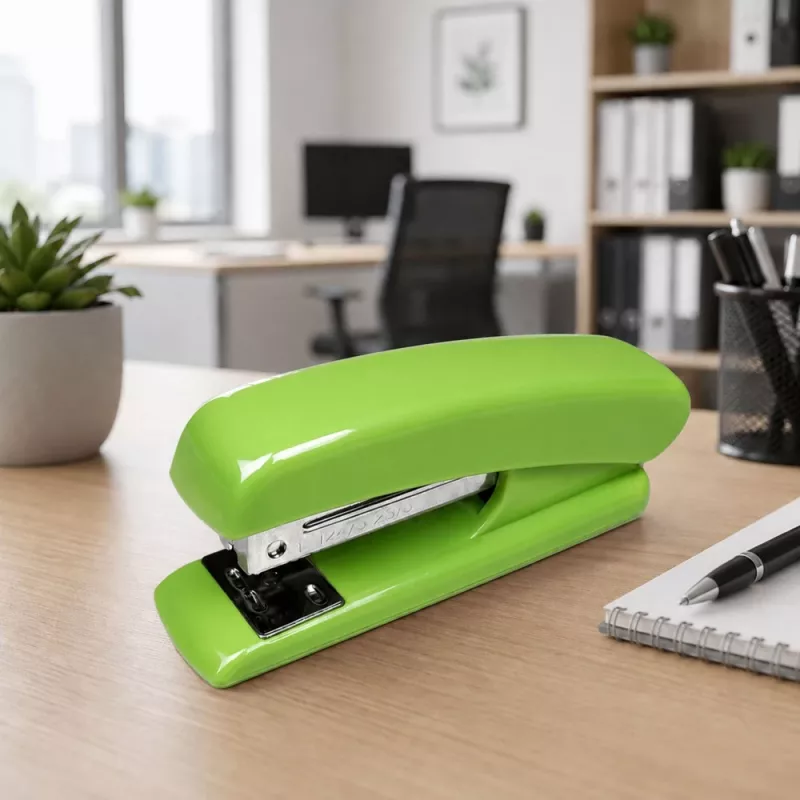 LEAN Metal Office Stapler Up to 25 Sheets 24/6 26/6 Staples Green