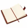 LEAN Notebook Diary Password Notebook Eco Leather Brown With Rudder A5
