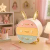 LEAN Organizer with Drawers for Jewelry, 3-Drawer Desk Box, Rabbit
