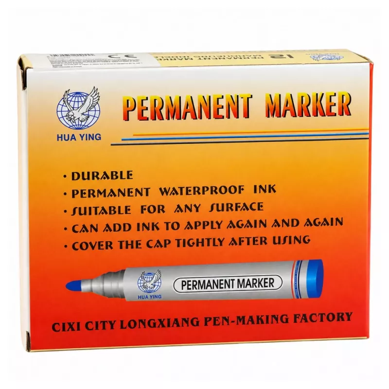 LEAN Permanent Marker Waterproof Chisel Tip Black 1 pc