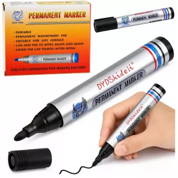 LEAN Permanent Marker Waterproof Chisel Tip Black 1 pc
