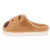 LEAN Plush Capybara Slippers With Ears Warm Soft Beige Size 32-33