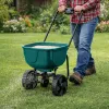 LEAN Rotary Seeder on Wheels for Fertilizing Grass Seeds Salt Sand 27L