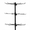 LEAN Rotating Display Stand 5-Tier on Wheels Black 40x150cm, 360° Swivel, Powder-Coated Steel