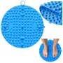 LEAN Round Acupressure Foot Massage Mat with Studs Blue 33 cm