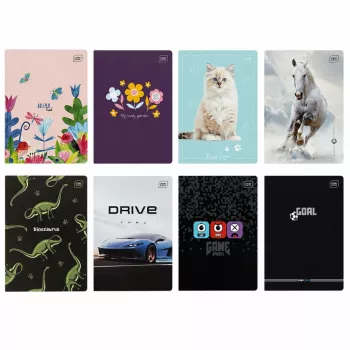 LEAN SCHOOL INTERDRUK A5 Squared Notebook 16 Sheets Assorted Designs