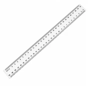 LEAN SCHOOL TAURUS Plastic Ruler 30 cm – Transparent, Break-Resistant, Metric