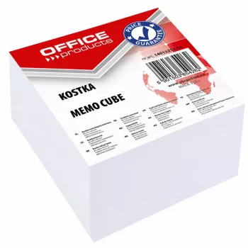 LEAN SCHOOL White Unglued Memo Cube 85x85x40 mm, 400 Sheets, 80 gsm