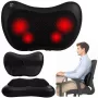 LEAN Shiatsu Massager Back Neck Massage Cushion with Heater Black