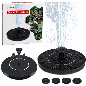 LEAN Solar Garden Fountain for Ponds, 4 Nozzles, 180L/H