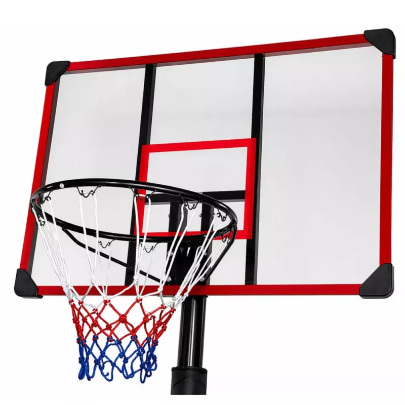 LEAN SPORT Basketball Basket Mobile Adjustable Stand 200-305cm