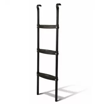 LEAN SPORT BEST 97 cm Trampoline Ladder – 2-Step Non-Slip Steel, Universal Fit, Black