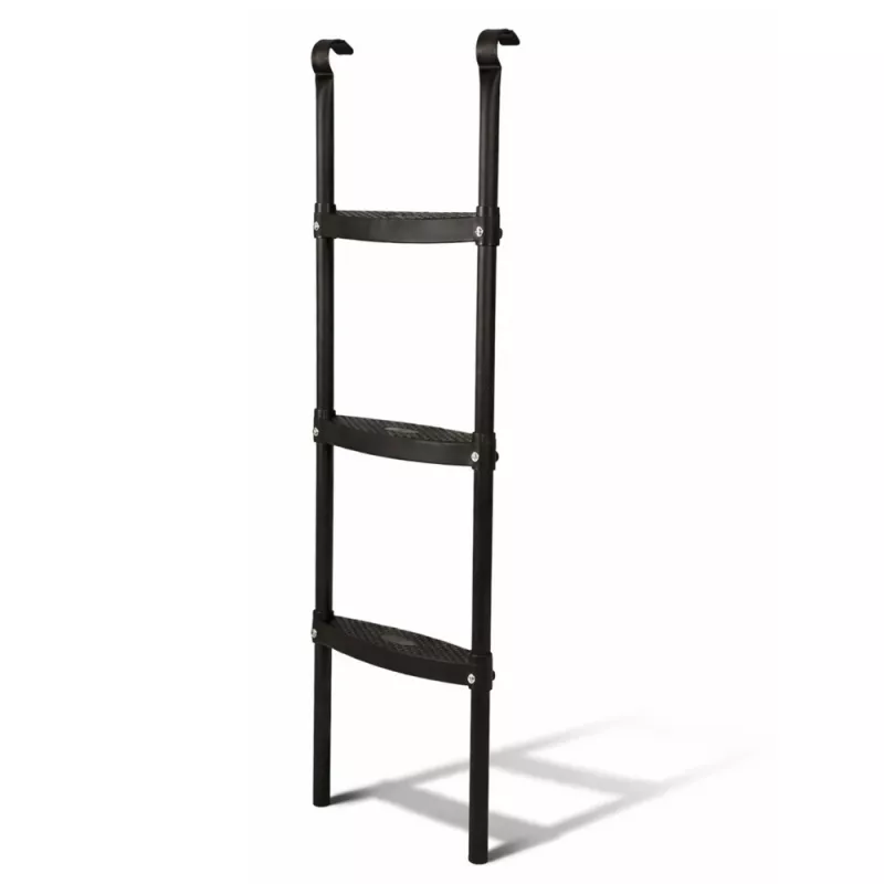 LEAN SPORT BEST 97 cm Trampoline Ladder – 2-Step Non-Slip Steel, Universal Fit, Black