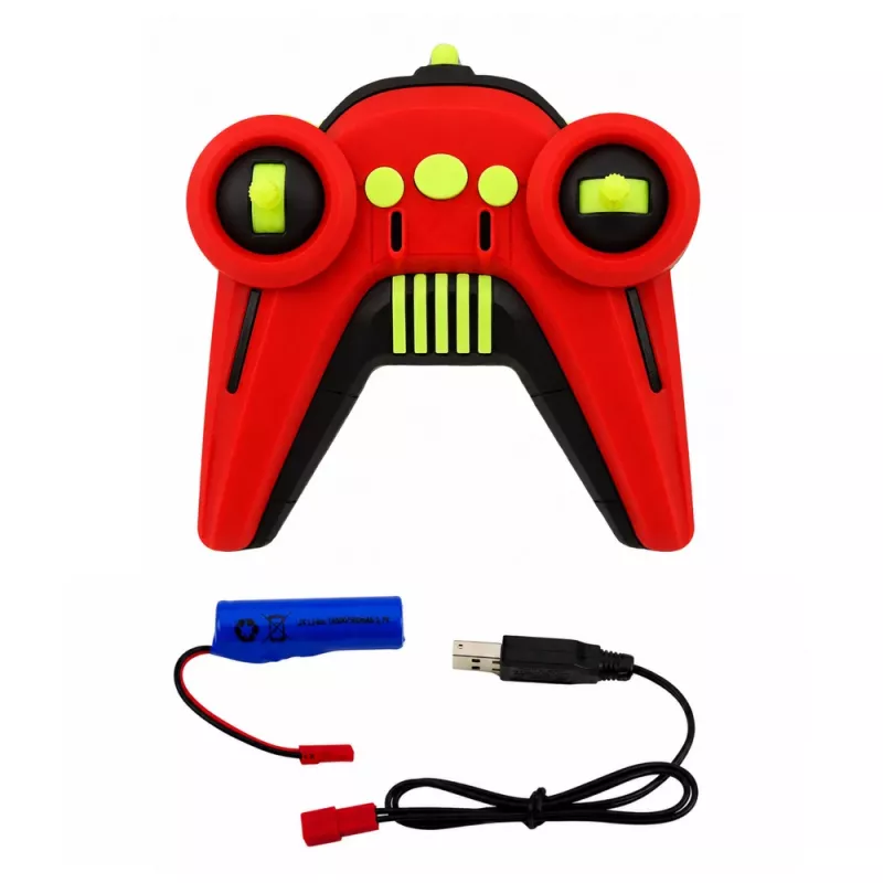 LEAN TOYS 1:14 4WD Remote Control Stunt Car with 360° Rotation and LED Lights