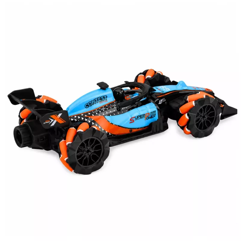 LEAN TOYS 1:14 4WD Remote Control Stunt Car with 360° Rotation and LED Lights