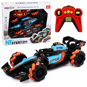 LEAN TOYS 1:14 4WD Remote Control Stunt Car with 360° Rotation and LED Lights