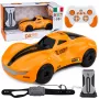 LEAN TOYS 1:16 2.4GHz 4WD RC Drift Car with Smoke Effect, LED Lights and Sound, Orange