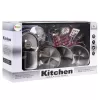 LEAN TOYS 15-Piece Pretend Play Kitchen Cookware Playset for Kids Ages 3+ | Pots, Pans, Utensils, Plates, Cups, Cutting Board & Play Food | Multi-Colour ABS Plastic | Role-Play Cooking Toy